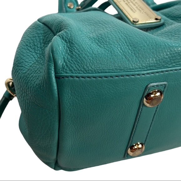 MARC BY MARC JACOBS CLASSIC Q GROOVEE LEATHER, Turquoise blue bag - Picture 10 of 16